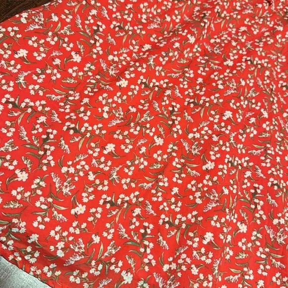 Orange Floral Dress - Picture 2 of 10